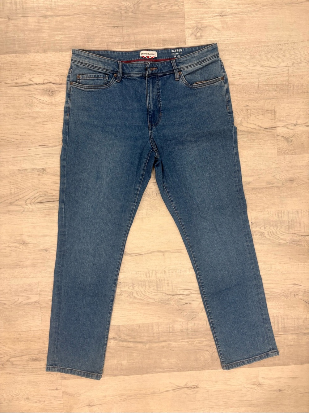 English Laundry Blue Ankle-Length Slim Jeans